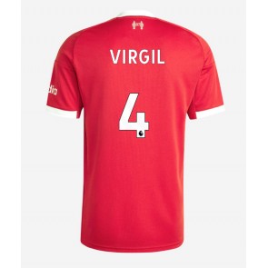 Liverpool Virgil van Dijk #4 Hjemmebanetrøje 2025-26 Kortærmet